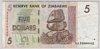 [Zimbabwe 5 Dollars Pick:P-66]