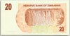 [Zimbabwe 20 Dollars Pick:P-40]