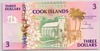 [Cook Islands 3 Dollars Pick:P-7]
