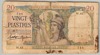[French Indochina 20 Piastres Pick:P-56b]