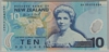 [New Zealand 10 Dollars Pick:P-186a]