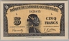 [French West Africa 5 Francs Pick:P-28]