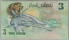 [Cook Islands 3 Dollars Pick:P-6]