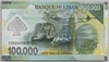 [Lebanon 100,000 Livres Pick:P-Yeni]