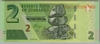 [Zimbabwe 2 Dollars Pick:P-101]