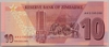 [Zimbabwe 10 Dollars Pick:P-103]