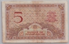 [Madagascar 5 Francs Pick:P-35]