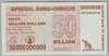 [Zimbabwe 50,000,000,000 Dollars Pick:P-63]