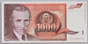 [Yugoslavia 1,000 Dinara Pick:P-107]