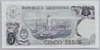 [Argentina 5 Pesos  Pick:P-294]