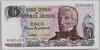 [Argentina 5 Pesos  Argentinos Pick:P-312b]