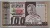 [Madagascar 100 Francs Pick:P-63]