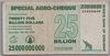 [Zimbabwe 25,000,000,000 Dollars Pick:P-62]
