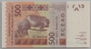 [West African States 500 Francs Pick:P-619Hj]