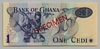 [Ghana 1 Cedi Pick:P-13cS]